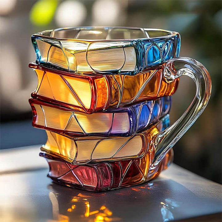 Unique Handmade 3D Book Mug - One-of-a-Kind