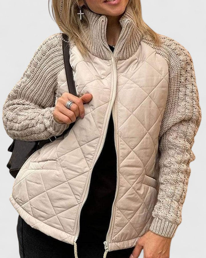 SOPHIA – COZY QUILTED KNIT JACKET