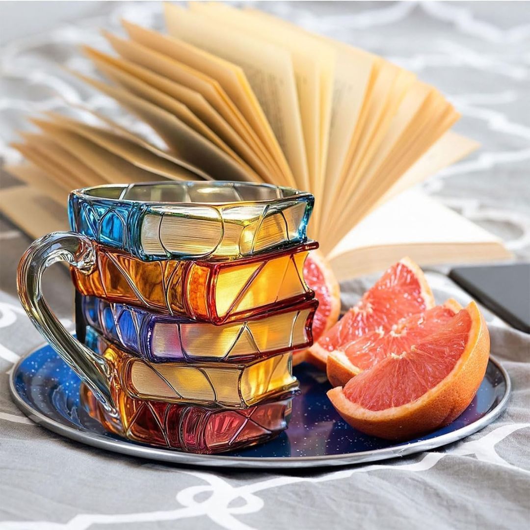 Unique Handmade 3D Book Mug - One-of-a-Kind