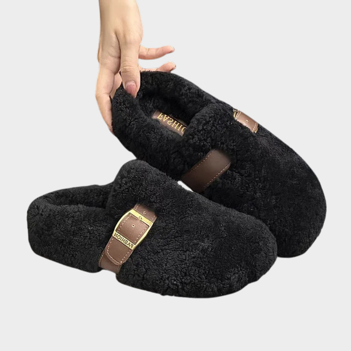 Elara | Warm Fluffy Loafers