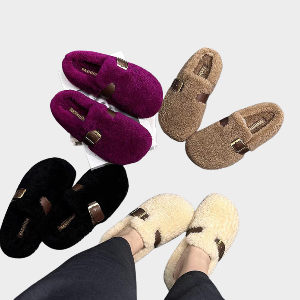 Elara | Warm Fluffy Loafers