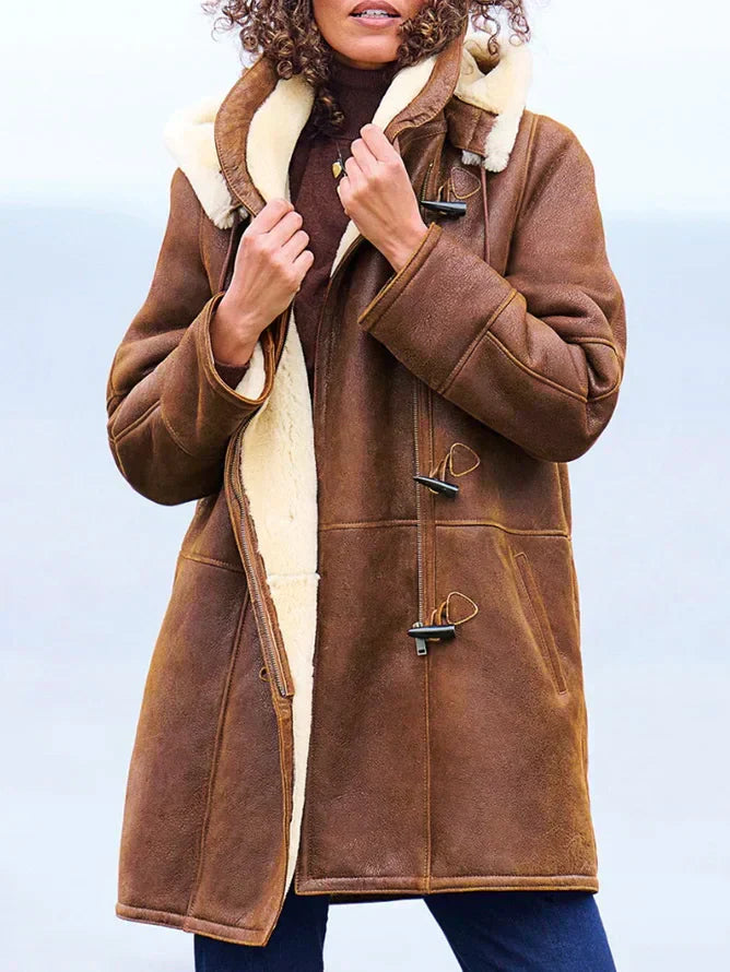 Leia Hooded Coat for Women – Warm, Casual & Stylish for Winter Days