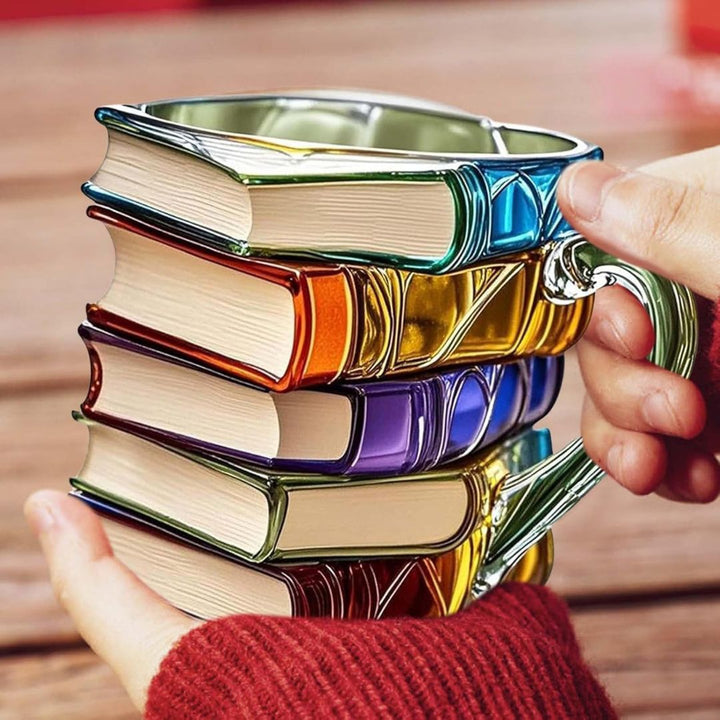 Unique Handmade 3D Book Mug - One-of-a-Kind