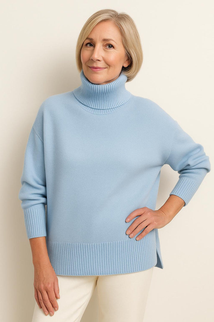 Cittra – Oversized Ribbed Turtleneck Sweater for Women