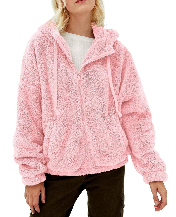 Fleece Jacket for Women – Comfortable Hood – Warm and Practical