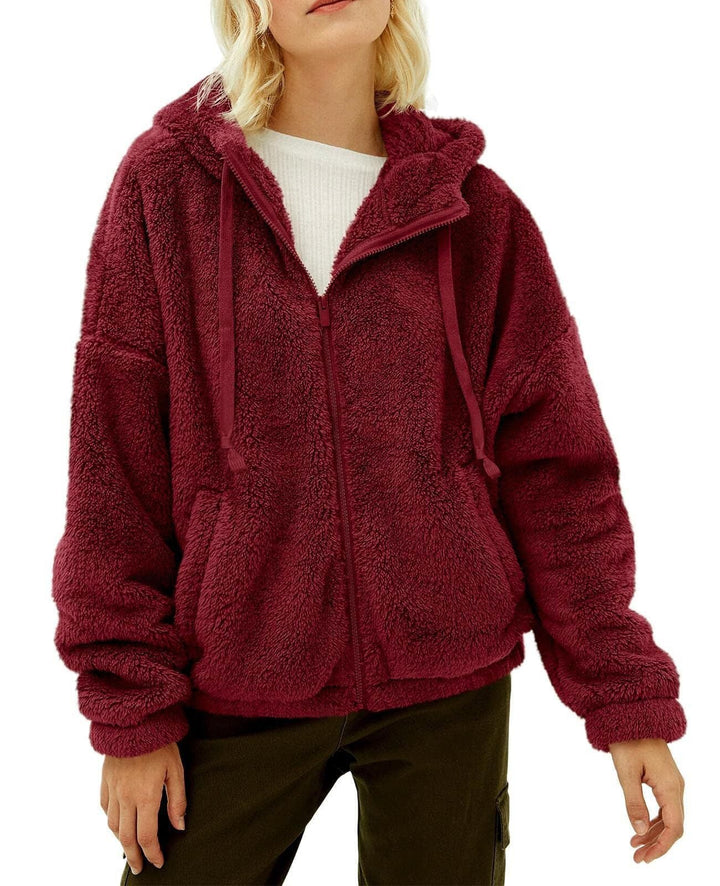 Fleece Jacket for Women – Comfortable Hood – Warm and Practical