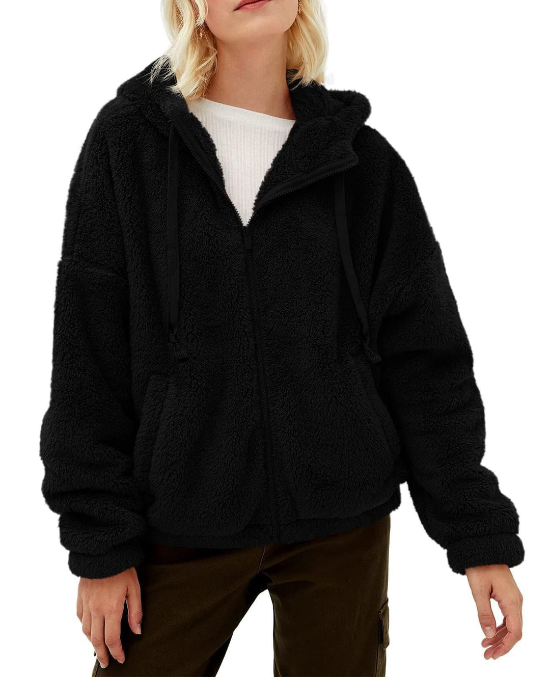 Fleece Jacket for Women – Comfortable Hood – Warm and Practical