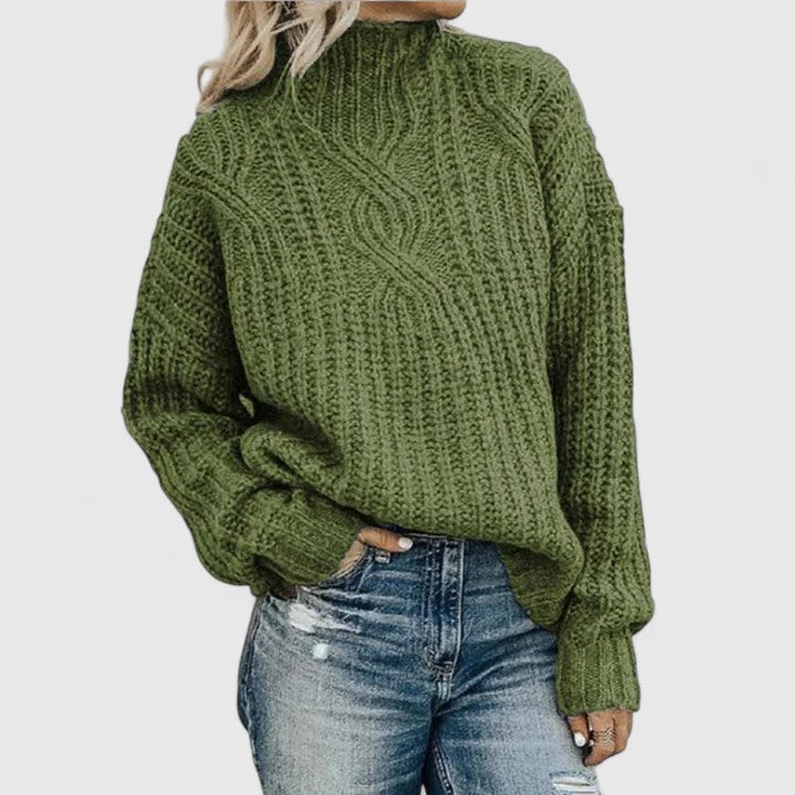 Daphne | Sophisticated Cable Knit Sweater