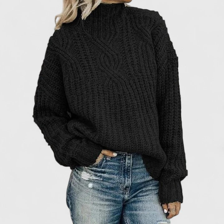 Daphne | Sophisticated Cable Knit Sweater