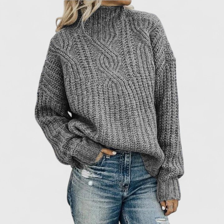 Daphne | Sophisticated Cable Knit Sweater