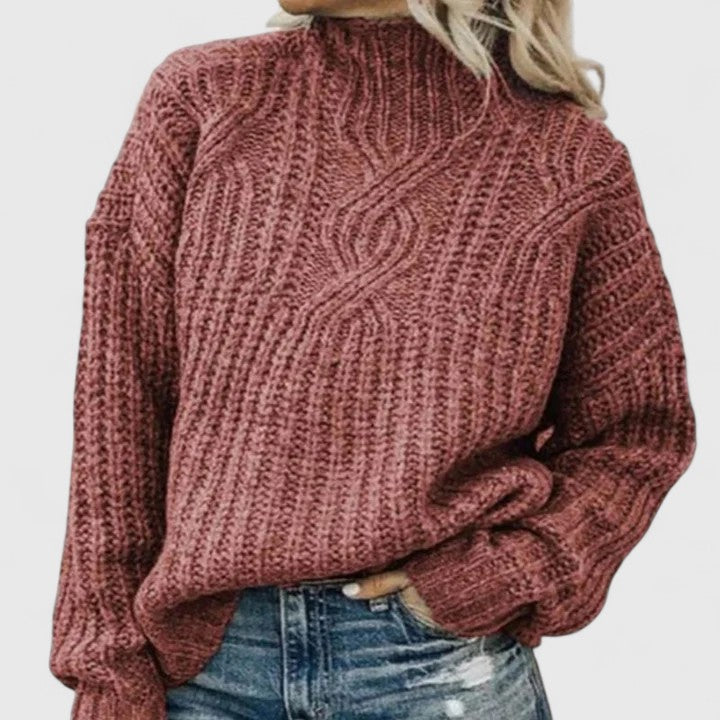 Daphne | Sophisticated Cable Knit Sweater