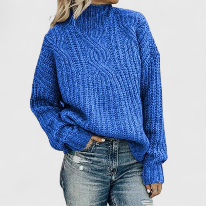 Daphne | Sophisticated Cable Knit Sweater
