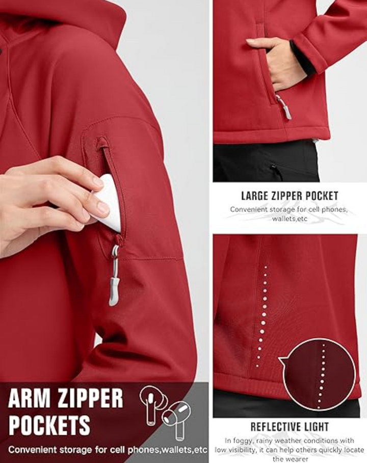 Raya | Wool-Lined Waterproof Softshell Jacket