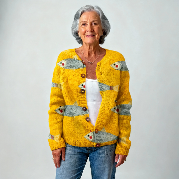 Bella | Sardines Art Cardigan
