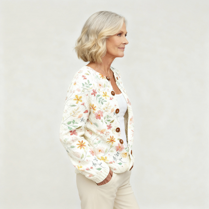 Grace | Flowers Print Cardigan