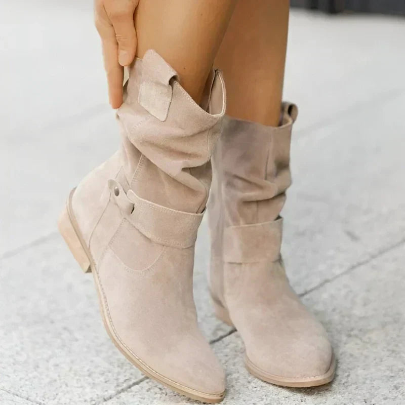 FRANCINCE | LOW HEEL ANKLE BOOTS