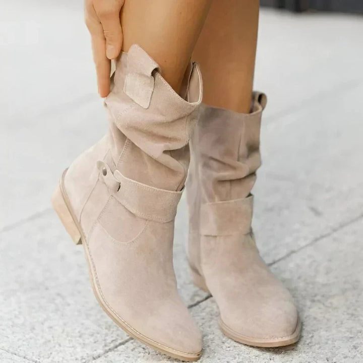 FRANCINCE | LOW HEEL ANKLE BOOTS